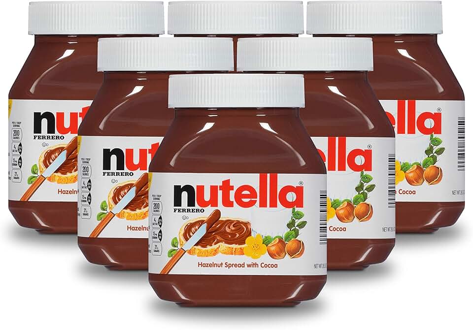 Buy original Ferrero Nutella hazelnut chocolate spread online at the best prices in Europe! Available in 200g, 400g & 750g jars.